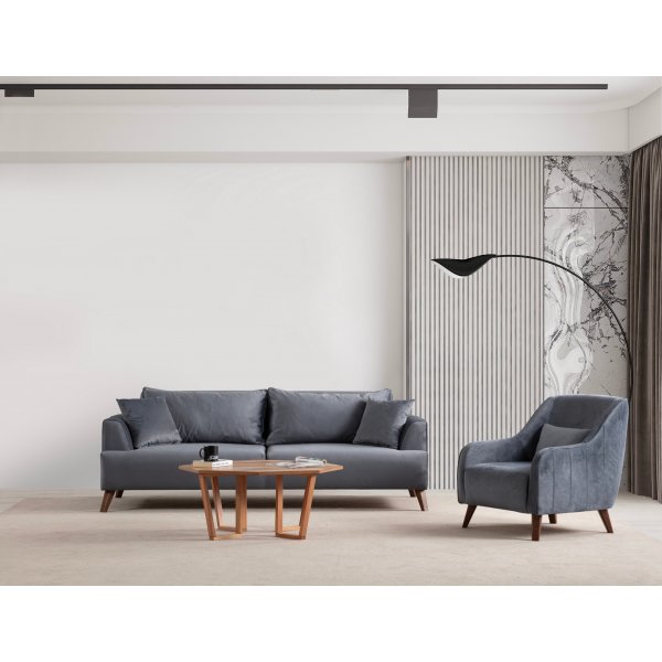 Buhara 3-sits soffa - Mörkgrå Buhara 3-sits soffa - Mörkgrå