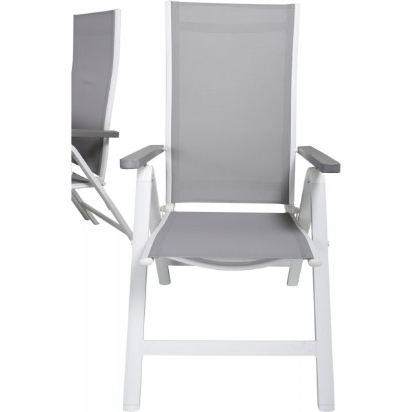 Virya utematgrupp med 6 st Albany stolar - Grå/Vit Virya utematgrupp med 6 st Albany stolar - Grå/Vit