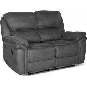 Riverdale 2-sits reclinersoffa - Grå (Mikrofiber) Riverdale 2-sits reclinersoffa - Grå (Mikrofiber)