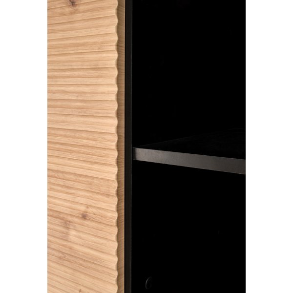 Armoire Laguna - Chêne artisanal/noir Armoire Laguna - Chêne artisanal/noir