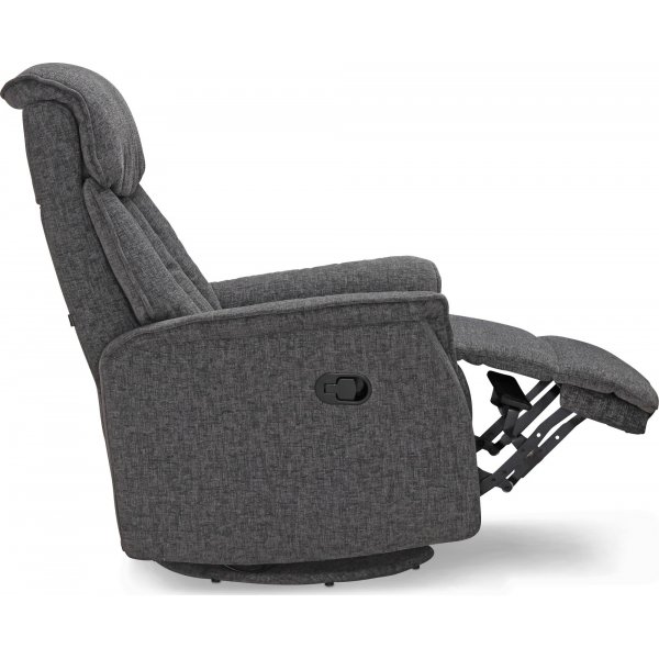 Reclinerfåtölj i grått tyg - Umeå Reclinerfåtölj i grått tyg - Umeå