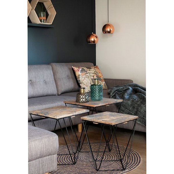 Ranchi Satsbord - Mango trä/marmor Ranchi Satsbord - Mango trä/marmor