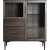 Vitrine Karmy H : 140 cm - Placage chne huil marron