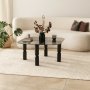Kei salontafel 80 x 80 cm - Antraciet/fume