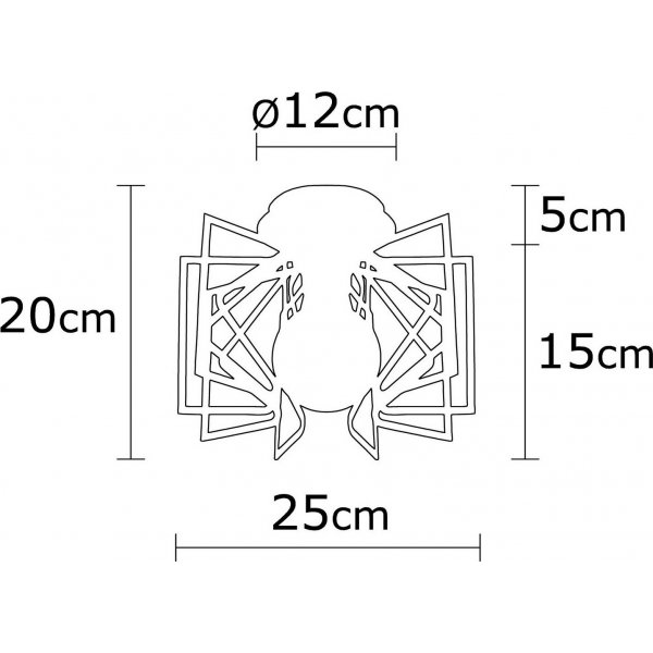 Pompei taklampa N-950 - Svart