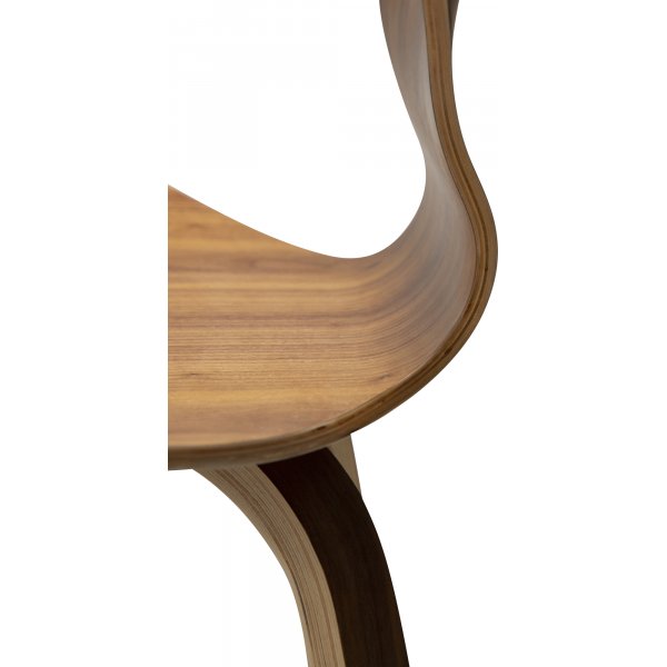 Tabouret de bar SIT - Placage noyer