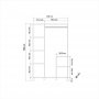 Hedera garderob 2 - Furu/antracit