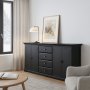 Sknk180 cm bred svart vintage - Paris