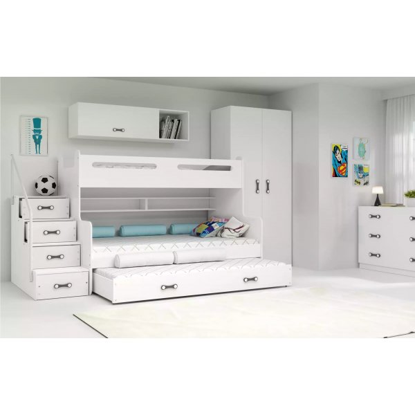 Max våningssäng med extrabädd 120 x 200 cm - Valfri färg Max våningssäng med extrabädd 120 x 200 cm - Valfri färg