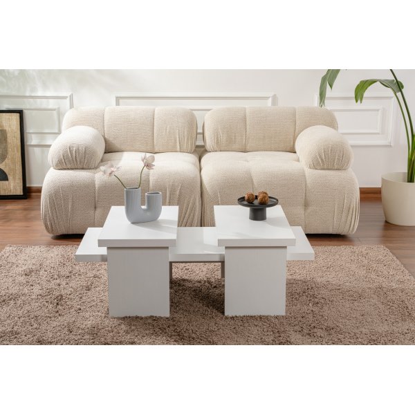 Sanctuary soffbord 110 x 45 cm - Vit trä Sanctuary soffbord 110 x 45 cm - Vit trä