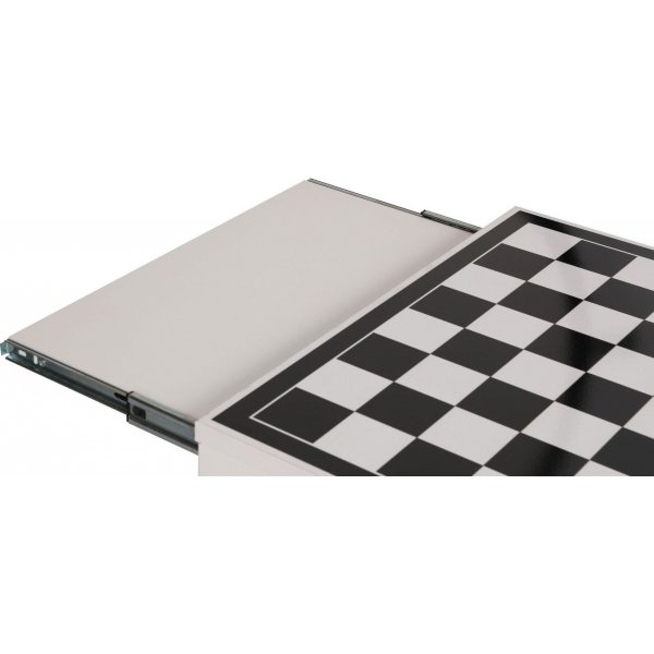 Chesso schaaktafel 50 x 50 cm - Wit/zwart Chesso schaaktafel 50 x 50 cm - Wit/zwart