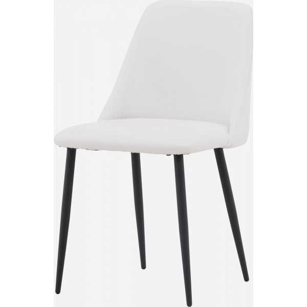 Chaise de salle  manger Night - PU blanc