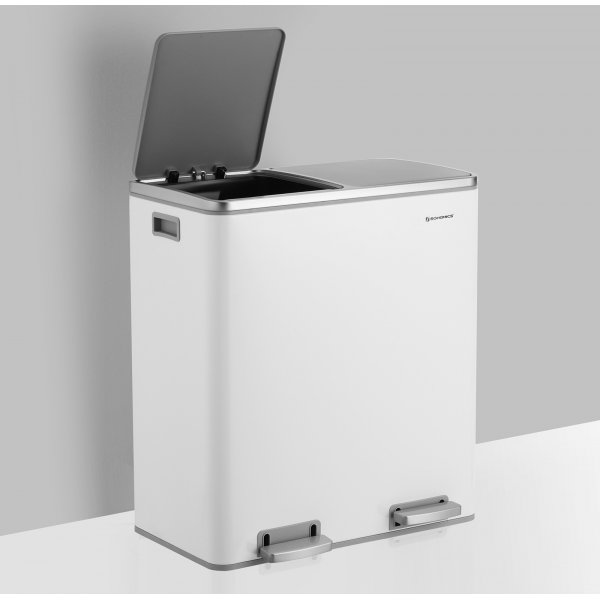 Poubelle Daloa 60 l - Blanc