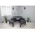 Groupe de meubles Ronda - Banc et table de jardin en un - Noir