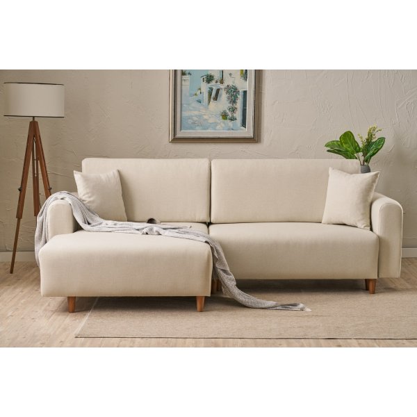 Mane divanbäddsoffa vänster - Cream Mane divanbäddsoffa vänster - Cream