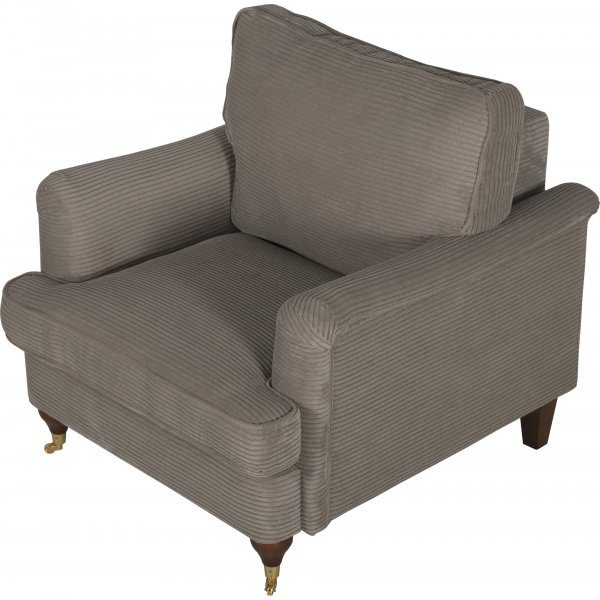 Fauteuil de luxe Howard Watford - Velours ctel marron clair