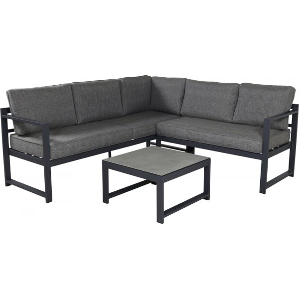 Salvador hörnsoffgrupp - Svart/grå Salvador hörnsoffgrupp - Svart/grå