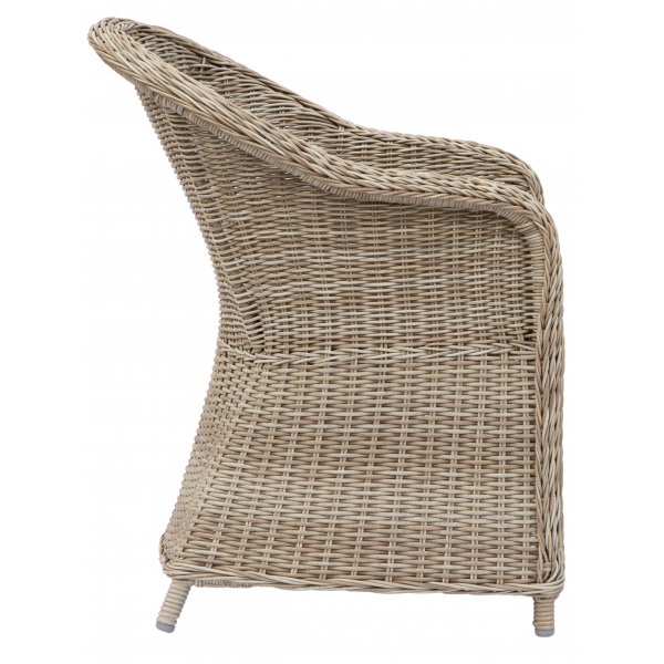 Matgrupp med 6 stolar och matbord 180 x 100 cm rotting - Menton/Mercury