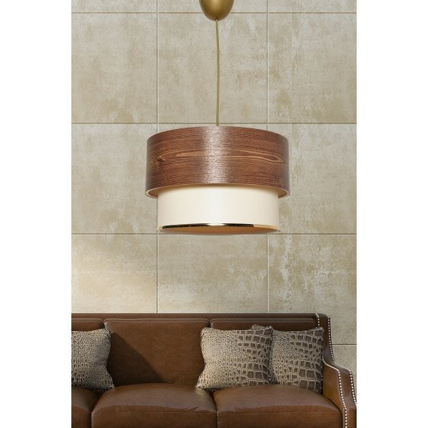 Fotilo taklampa - Brun/cream Fotilo taklampa - Brun/cream