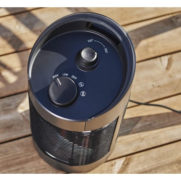 Heater terrassvärmare golvmodell ställbar - Svart Heater terrassvärmare golvmodell ställbar - Svart