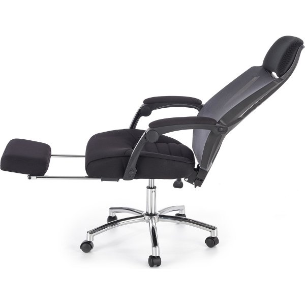 Chaise de bureau Roy - Noir/gris