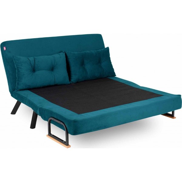 Canapé convertible 2 places Sando - Vert pétrole Canapé convertible 2 places Sando - Vert pétrole