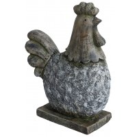 Trädgårdskonst sittande Tupp - H36 cm Trädgårdskonst sittande Tupp - H36 cm