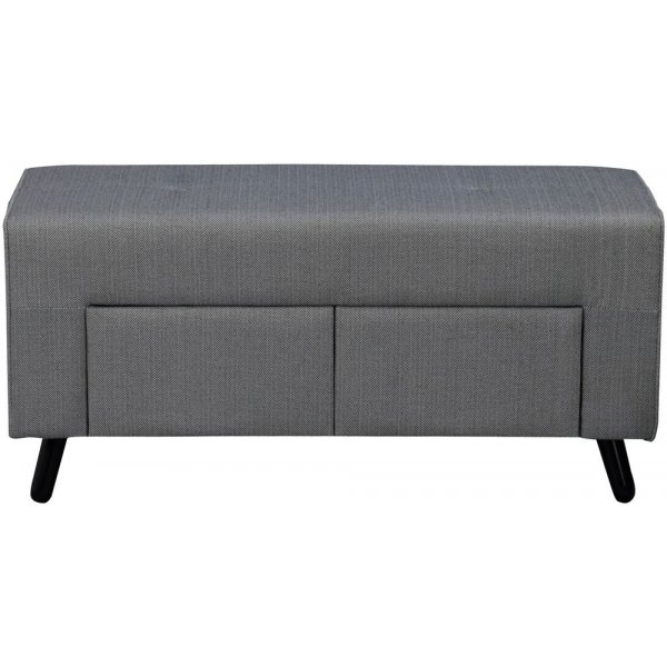 Valeria sittbnk - Gr/svart