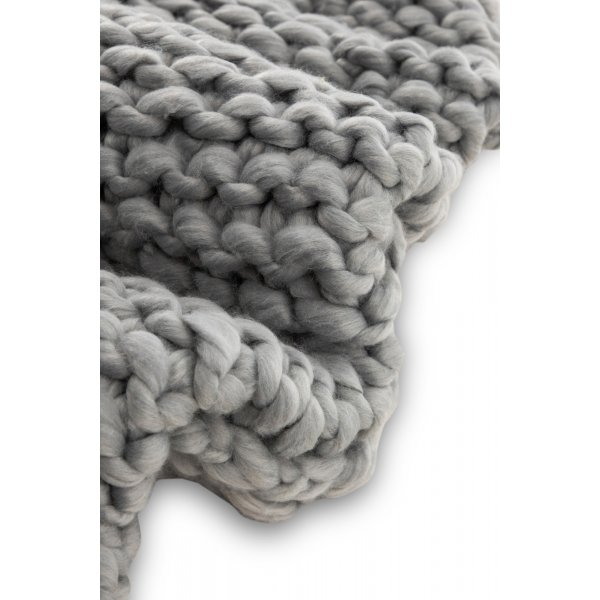 Hägg pläd 130x170 cm - Ljusgrå Hägg pläd 130x170 cm - Ljusgrå