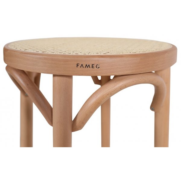 No 73 barpall hög med rottingsits - Bok No 73 barpall hög med rottingsits - Bok