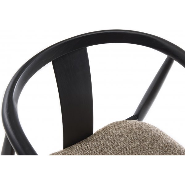 Fauteuil Dictu - Latte/noir Fauteuil Dictu - Latte/noir