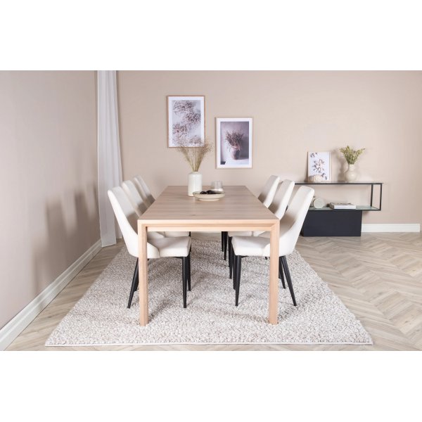 Slott förlängningsbord 170-250 cm - Ljus ek Slott förlängningsbord 170-250 cm - Ljus ek