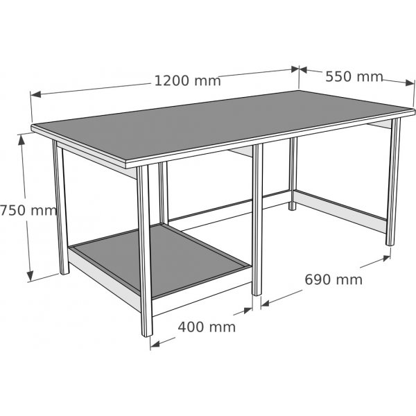 Lina skrivbord 120x55 cm - Furu Lina skrivbord 120x55 cm - Furu