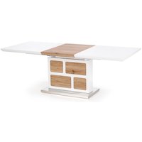 Murray matbord utdragbart 160-220 cm - Vit / Ljus ek Murray matbord utdragbart 160-220 cm - Vit / Ljus ek