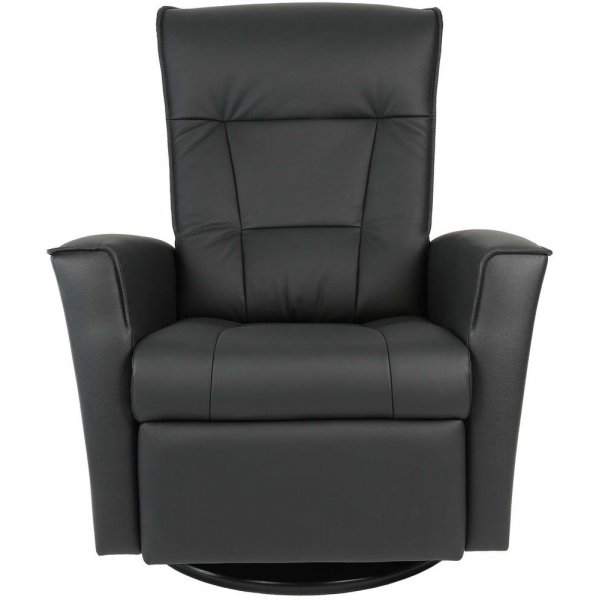 Hjellegjerde Ullstein manuell reclinerftlj - Svart (Konstskinn)