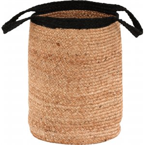 Pune mand 35 cm - Zwart/jute