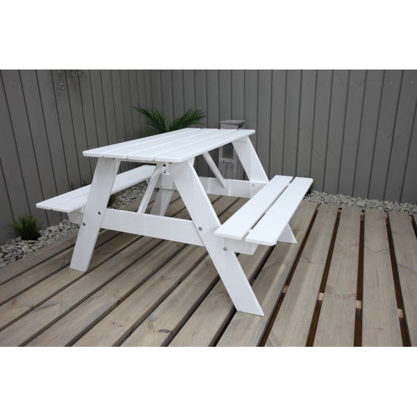 Mini Rasta bnkset fr barn - Vit + Textilrengring fr mbler