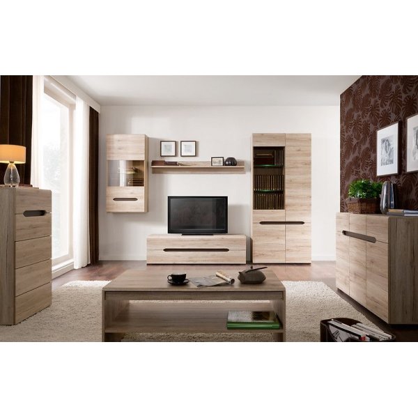 Brynolf TV-b�nk - Whitewash oak