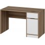 Elina bureau 124 x 60 cm - Wit/bruin