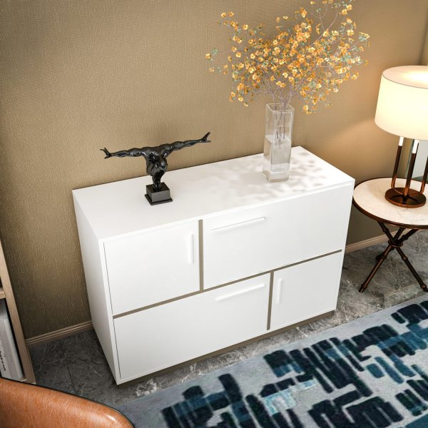 Armoire Mares - Blanc/gris Armoire Mares - Blanc/gris