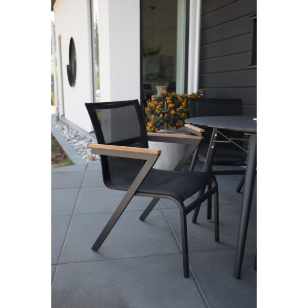 Mexico matstol - Svart/Natur Mexico matstol - Svart/Natur