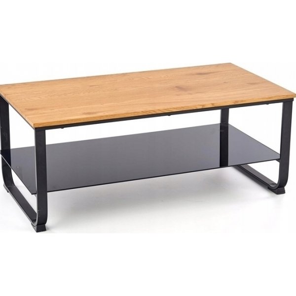 Polite soffbord 105 x 55 cm - Ek/svart