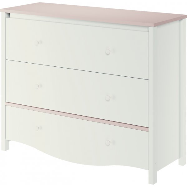 Letitia byr - Vit/rosa