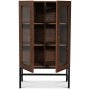 Carl vitrinskp lgt (Highboard) - Brunbetsad ek