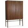 Nova hgskp med lamellfronter H185 cm - Valnt