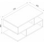 Loreana soffbord 40 x 35 cm - Ek