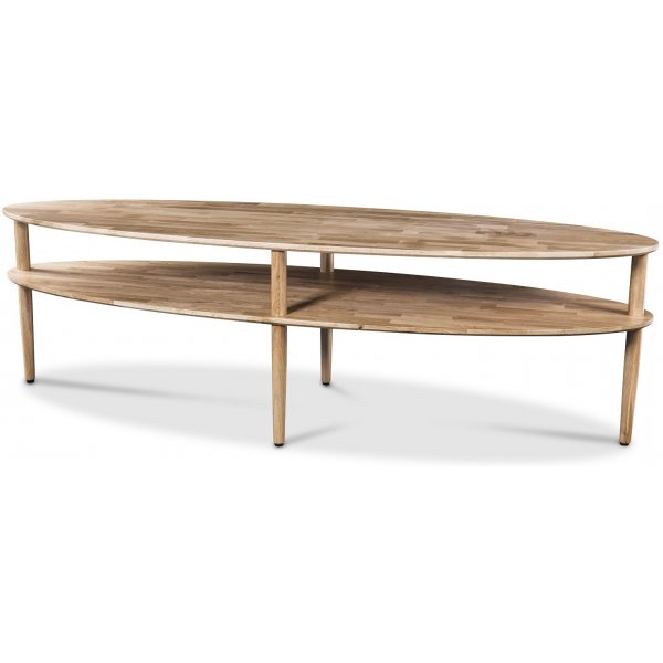 Ljusdal soffbord ovalt XL 160 cm - Ek