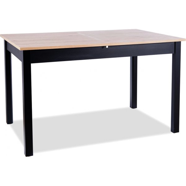 Table à manger Horacy 125-170 cm - Chêne artisanal/noir Table à manger Horacy 125-170 cm - Chêne artisanal/noir