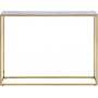 Console Alisma 110 cm - Marbre blanc/or