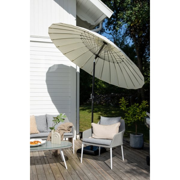 Palmetto parasoll - Svart/Vit Palmetto parasoll - Svart/Vit